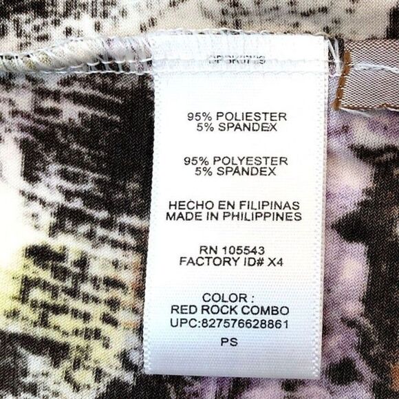 Daisy Fuentes Petite Small Dress - Multi-Color V-Neck Casual Work - Picture 9 of 10